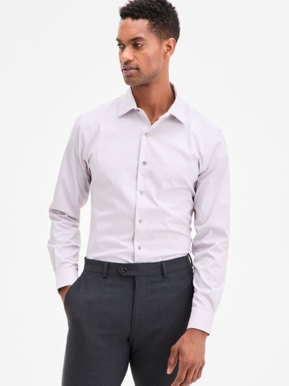 Alfani Men's Slim-Fit Temperature Regulating Dress Shirt, Macy's   NWT